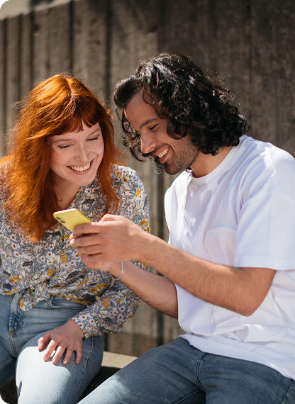 Two people enjoying a game together